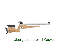 Übergabeprotokoll Gewehr